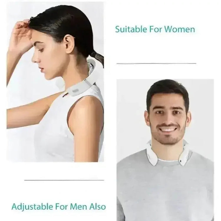 White Silver Portable Cervical Massager Neck Massager by YOSYO Official Store