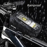 WILD MAN Mountain Bike Bag Front Handlerbar Bag Rainproof 6.8inch Mobile Phone Case Bicycle Top Tube Bag Cycling Accessories Mountain Bike Bag by DSERS