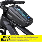 WILD MAN Mountain Bike Bag Front Handlerbar Bag Rainproof 6.8inch Mobile Phone Case Bicycle Top Tube Bag Cycling Accessories Mountain Bike Bag by DSERS