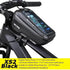 WILD MAN Mountain Bike Bag Front Handlerbar Bag Rainproof 6.8inch Mobile Phone Case Bicycle Top Tube Bag Cycling Accessories Mountain Bike Bag by DSERS