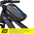 WILD MAN Mountain Bike Bag Front Handlerbar Bag Rainproof 6.8inch Mobile Phone Case Bicycle Top Tube Bag Cycling Accessories Mountain Bike Bag by DSERS