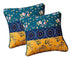 DaDa Bedding Set of 2 Bohemian Patchwork WildFlowers Floral Gardenia Throw Pillow Covers, 18" x 18" (JHW886) Cushion Cover by DaDalogy Bedding Collection