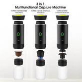 Wireless Electric Portable Espresso Coffee Machine for Car & Home Camping Coffee Maker 3-in-1 Capsule Powder Travel Coffee Maker coffee maker by Dropshee