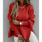 Womens Oversized Knit Mock Neck Pullover Sweater women Attire by Women Winter Coats Store OMCHION Official Store