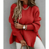 Womens Oversized Knit Mock Neck Pullover Sweater women Attire by Women Winter Coats Store OMCHION Official Store