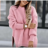 Womens Oversized Knit Mock Neck Pullover Sweater women Attire by Women Winter Coats Store OMCHION Official Store