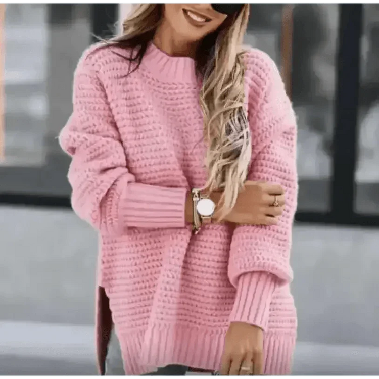 Womens Oversized Knit Mock Neck Pullover Sweater women Attire by Women Winter Coats Store OMCHION Official Store