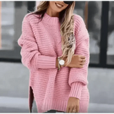 Womens Oversized Knit Mock Neck Pullover Sweater women Attire by Women Winter Coats Store OMCHION Official Store