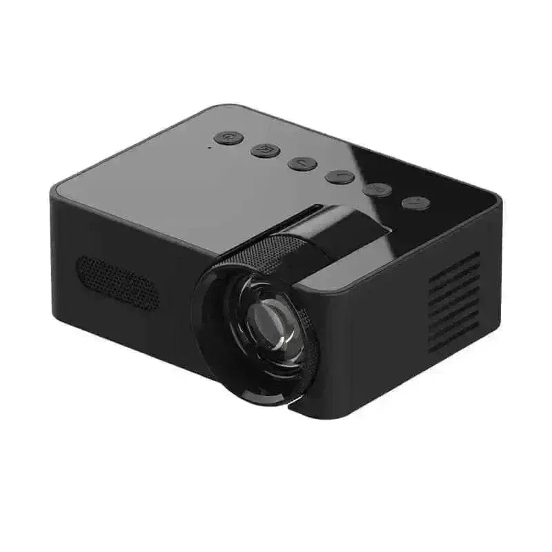 YT200 Mini Projector Black Phone Compatible Mini Projector by Kebidiu Electronic Store