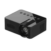 YT200 Mini Projector Black Phone Compatible Mini Projector by Kebidiu Electronic Store