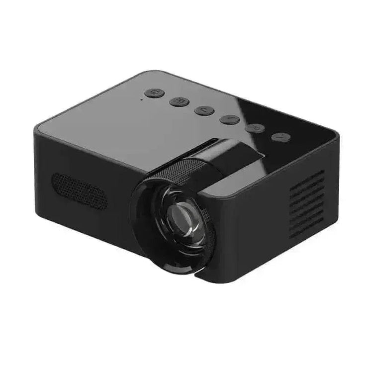 YT200 Mini Projector Black Phone Compatible Mini Projector by Kebidiu Electronic Store